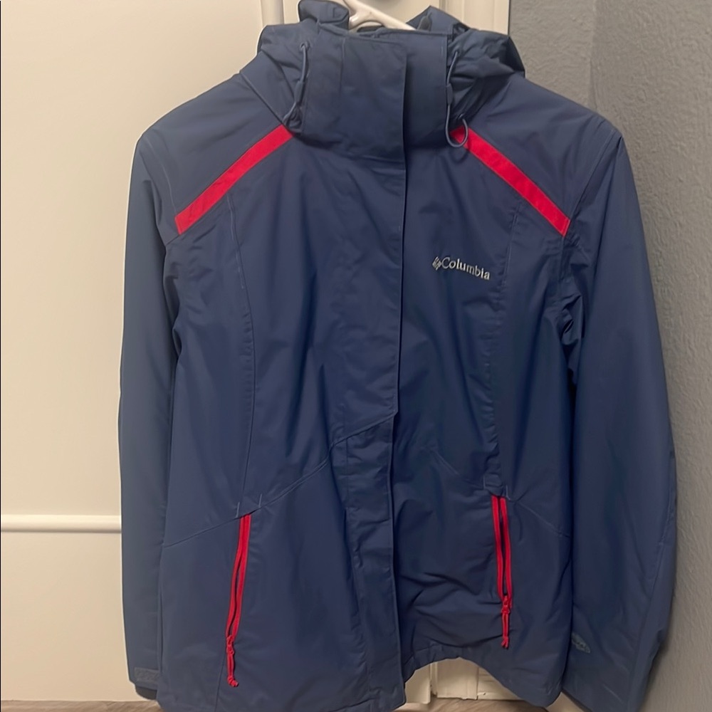 Columbia Blue Jacket with Pink Accents